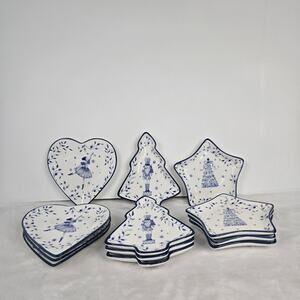 Set of 12 Christmas Themed Plates – Nutcracker, Ballerina & Christmas Tree